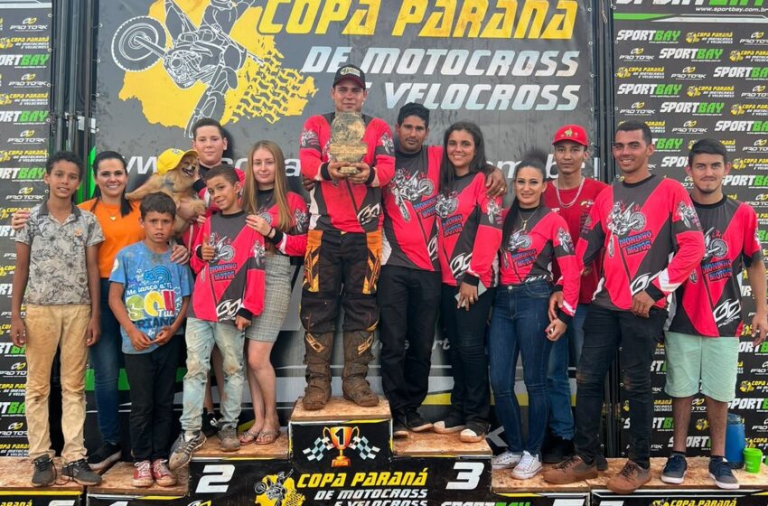  Pilotos de Borrazópolis se destacam na Copa Paraná de Motocross
