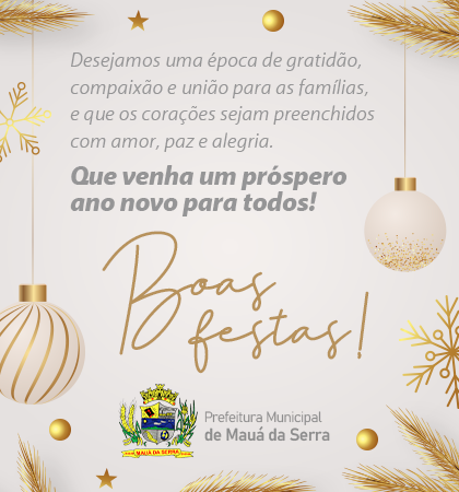  MAUÁ DA SERRA – Feliz Ano Novo!