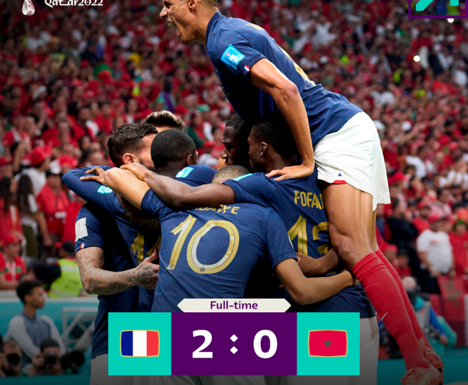 França vence Marrocos e vai disputar a final da Copa do Mundo com Argentina