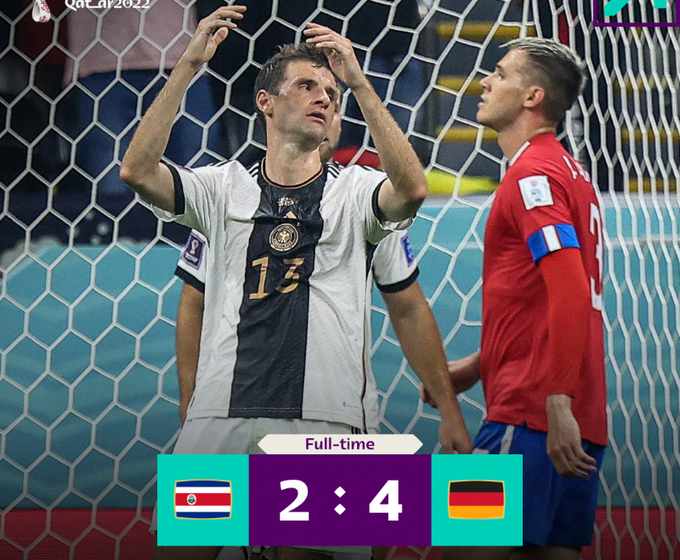  Alemanha é eliminada da Copa do Catar