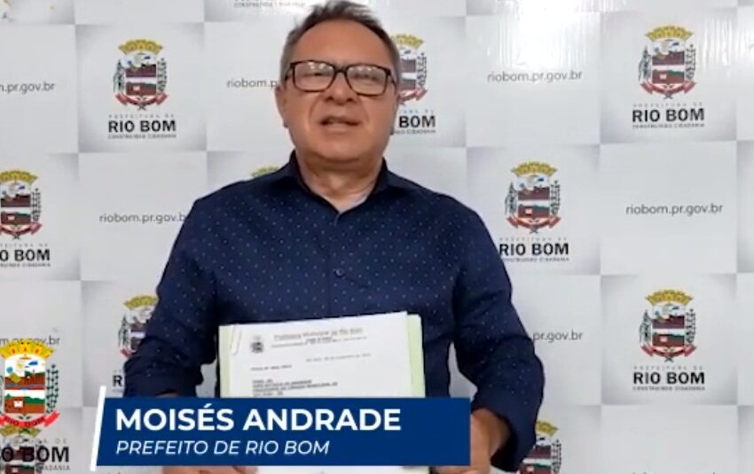  Em vídeo para servidores, Moisés de Andrade anuncia o pagamento do 13º salário