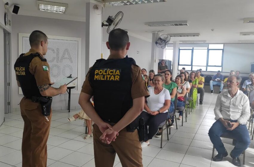  Polícia Militar de Apucarana realiza palestra sobre prevenção de crimes para os lojistas