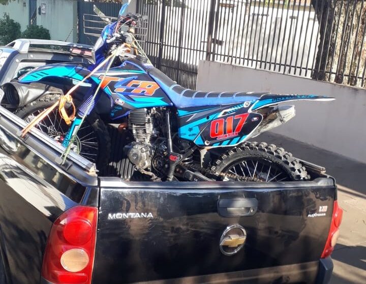  Motocicleta de trilha foi furtada em Faxinal