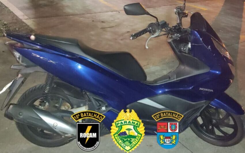  Polícia Militar de Apucarana prende casal com moto furtada em Londrina