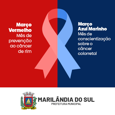 Marilândia do Sul participa da campanha Março Vermelho e Azul Marinho