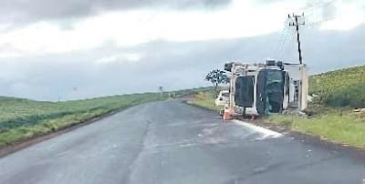  Caminhoneiro morre em Manoel Ribas após tombamento na PR-466