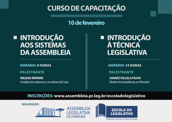  Escola do Legislativo promove curso de capacitação aos novos servidores