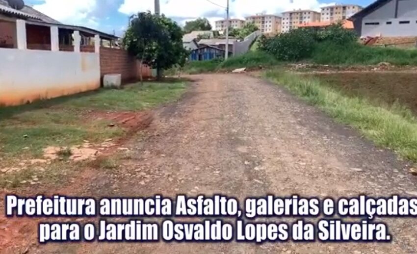  Prefeitura de Ortigueira investe quase R$ 4 milhões em asfalto e calçamento no Jardim Osvaldo Lopes