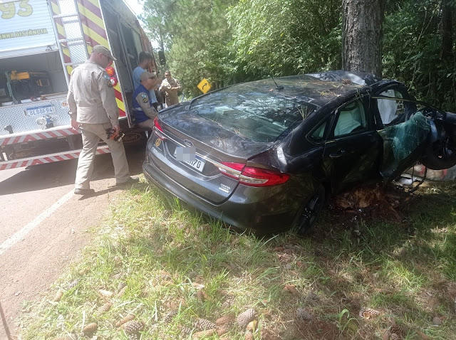  Empresário de Pitanga morre após colidir veículo contra árvore