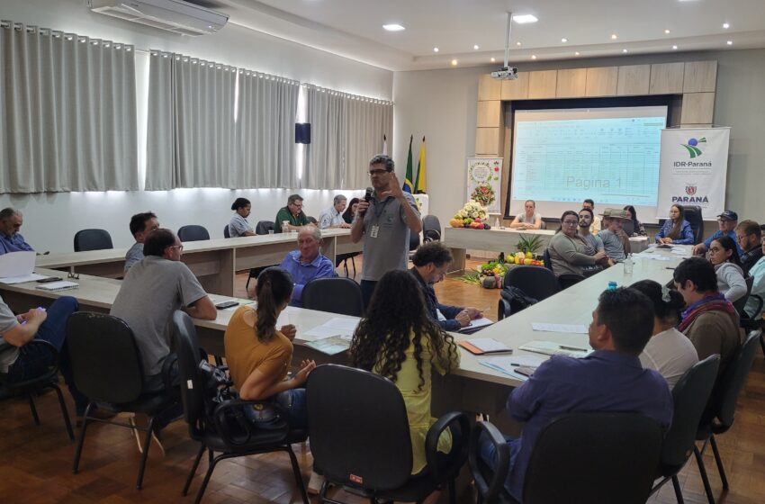  IDR, Seab e Prefeitura de Ivaiporã realizam oficina com organizações da agricultura familiar sobre PNAE Orgânico