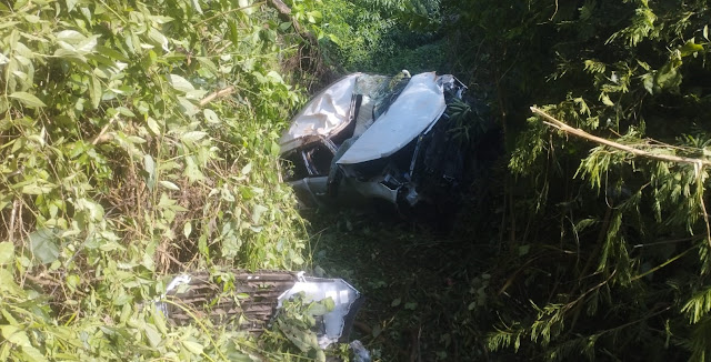  Família de Bauru-SP sofre acidente de carro próximo de Cruzmaltina, no Vale do Ivaí