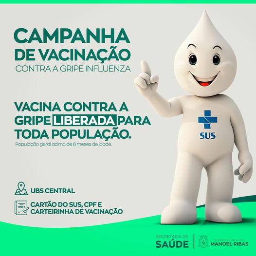  Vacina contra a gripe está liberada para população em geral de Manoel Ribas