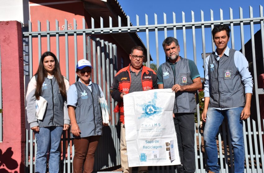  Sacos de recicláveis do Programa PRAIMS começam a ser entregues em Marilândia do Sul