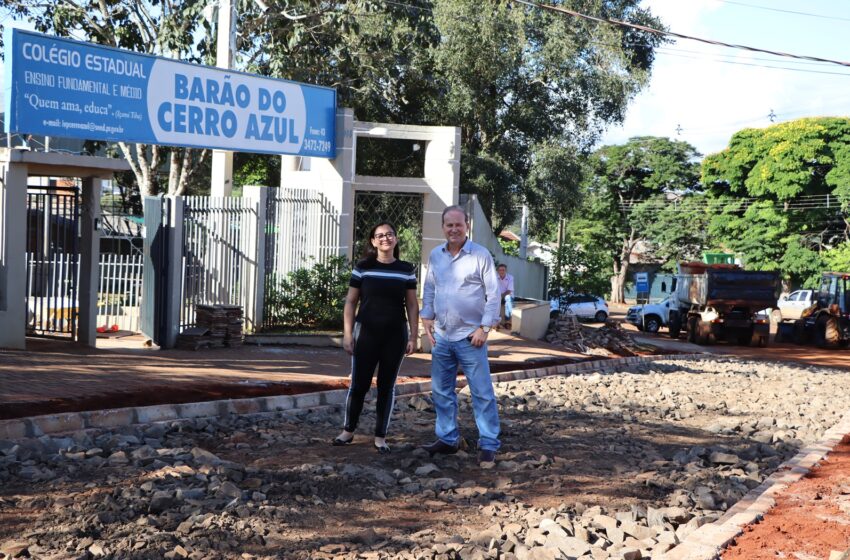  Prefeitura de Ivaiporã garante segurança aos alunos com acesso ao Colégio Estadual Barão do Cerro Azul