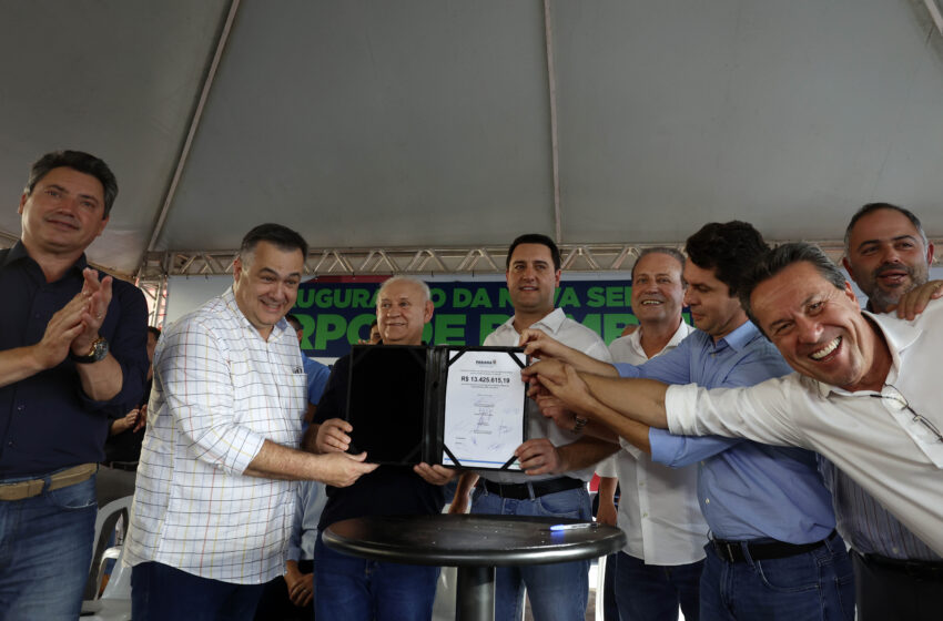  Governador inaugura sede do Corpo de Bombeiros e libera novos investimentos para Ivaiporã