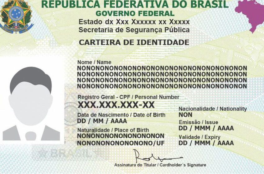  Nova carteira de identidade será emitida sem informação sobre sexo