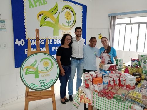  Prefeitura de Ivaiporã doa alimentos arrecadados na 8ª Caminhada Internacional na Natureza