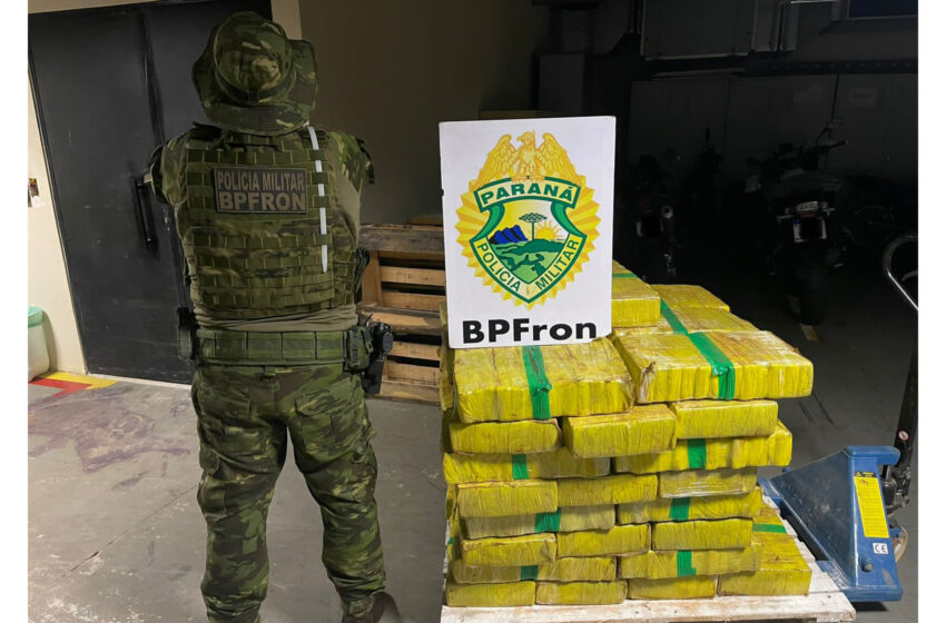  BPFron apreende mais de uma tonelada de drogas em veículos na cidade de Guaíra