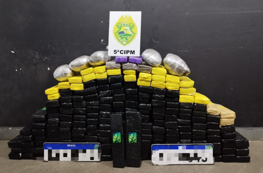  Polícia Militar apreende mais de 190 quilos de drogas em Cianorte