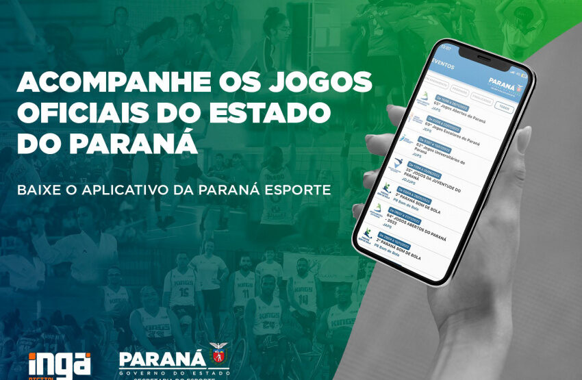  Governo lança aplicativo que permite acompanhar todos os Jogos Oficiais do Paraná
