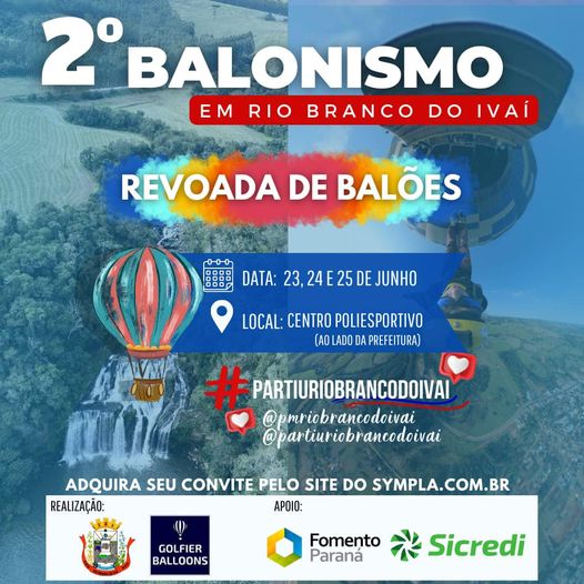  Começou a revoada de balões em Rio Branco do Ivaí