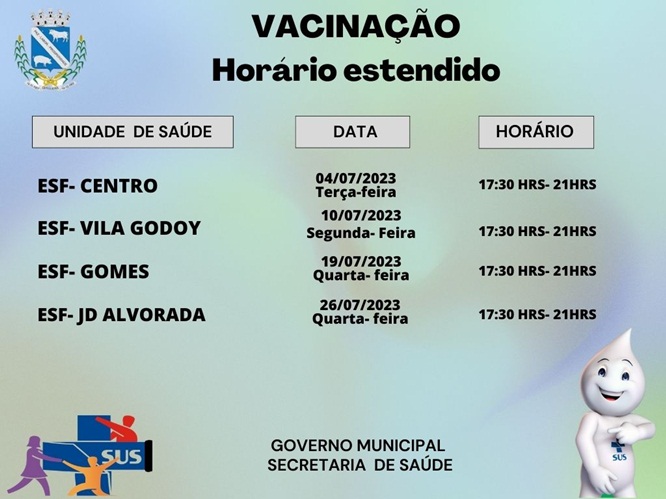  Prefeitura de Ortigueira convoca população para se vacinar em ampla campanha de imunização