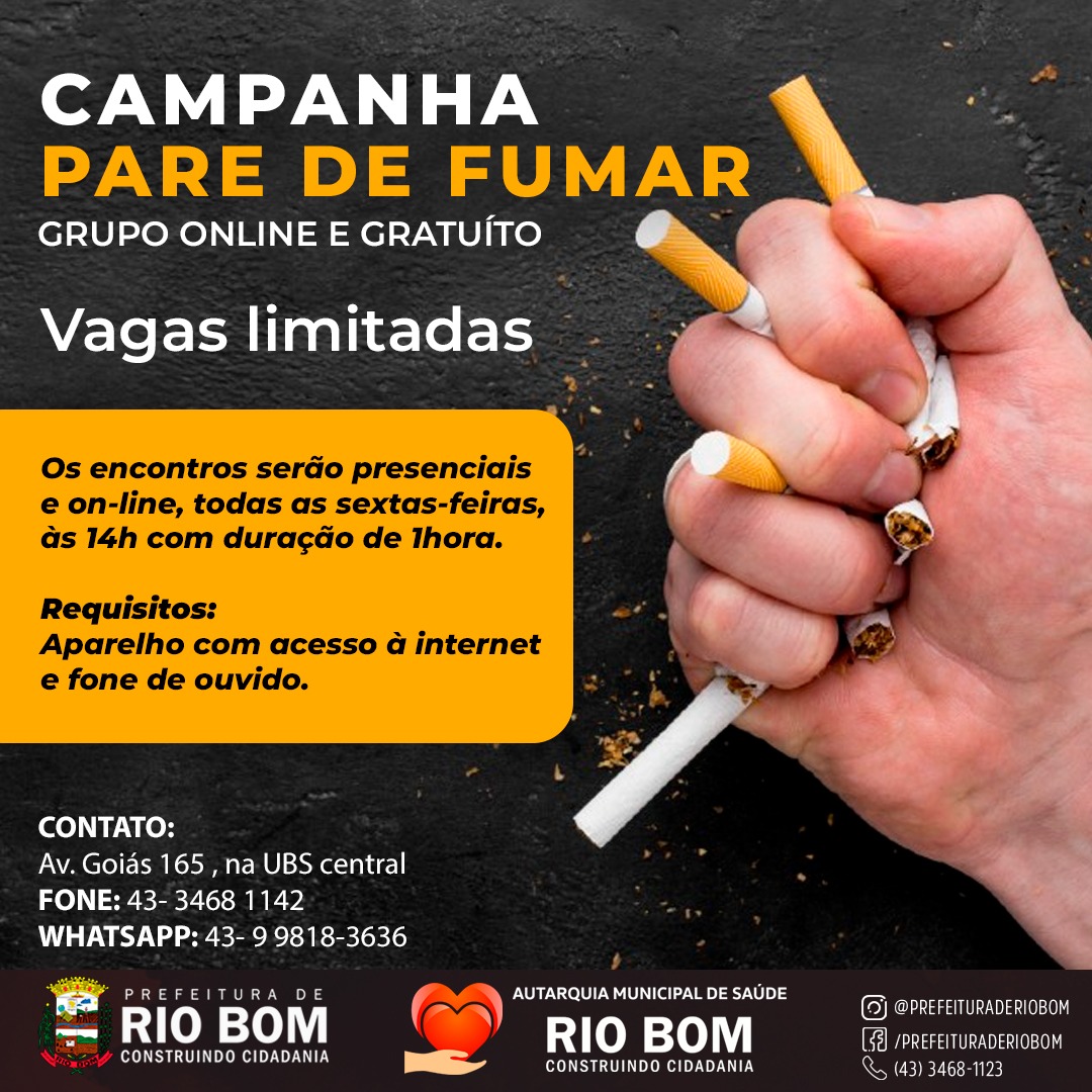RIO BOM - Campanha Pare de Fumar!