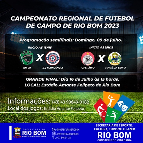  Campeonato Regional de Futebol de Campo de Rio Bom