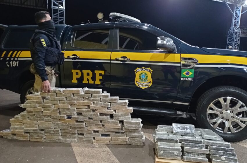  PRF apreende carga de cocaína avaliada em R$ 24 milhões em Jandaia do Sul
