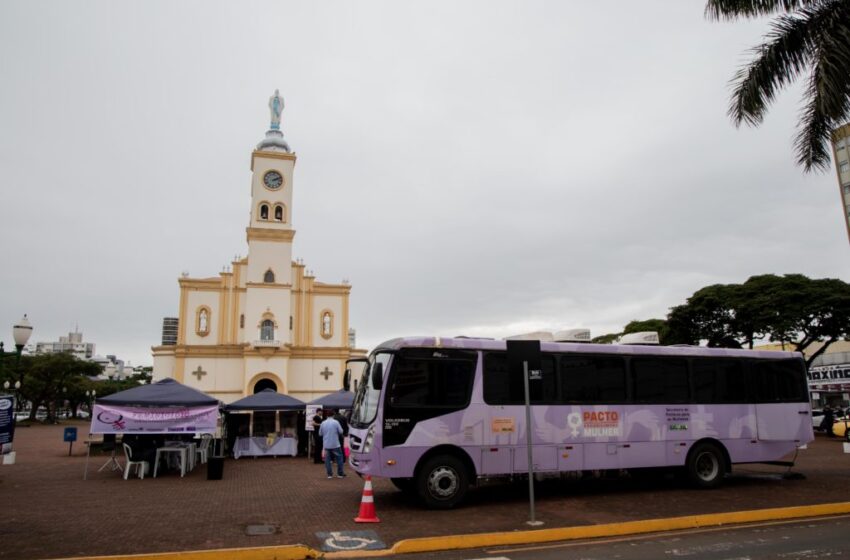  “Ônibus Lilás” mobiliza a rede de combate à violência contra as mulheres em Apucarana