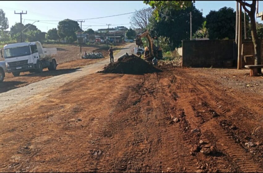  Ruas de Rio Bom recebem pavimentação asfáltica