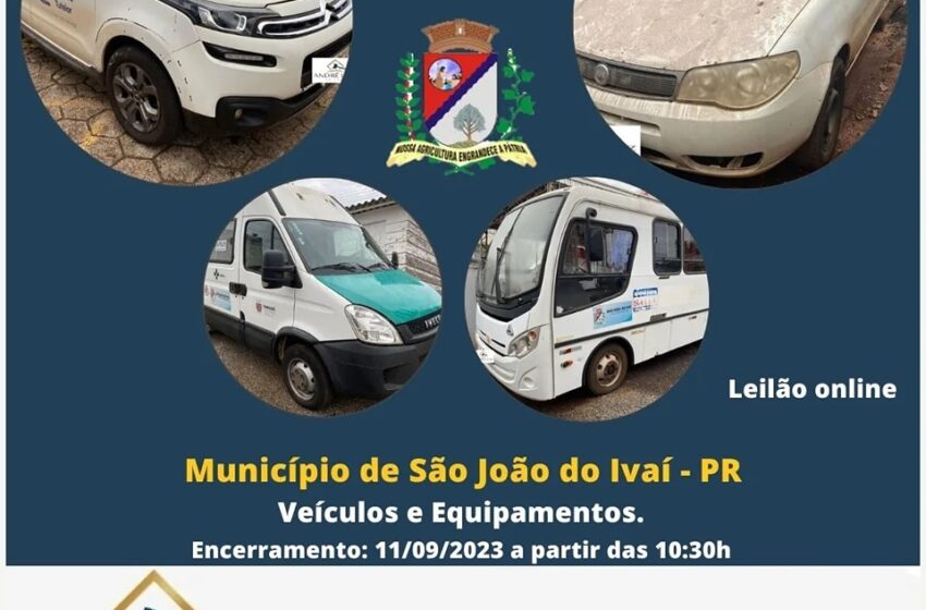  Prefeitura de São João do Ivaí leiloa veículos