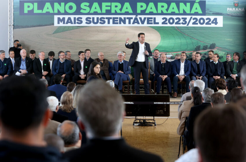  Governador lança Plano Safra do Paraná com R$ 54,3 bilhões, maior da história do Estado