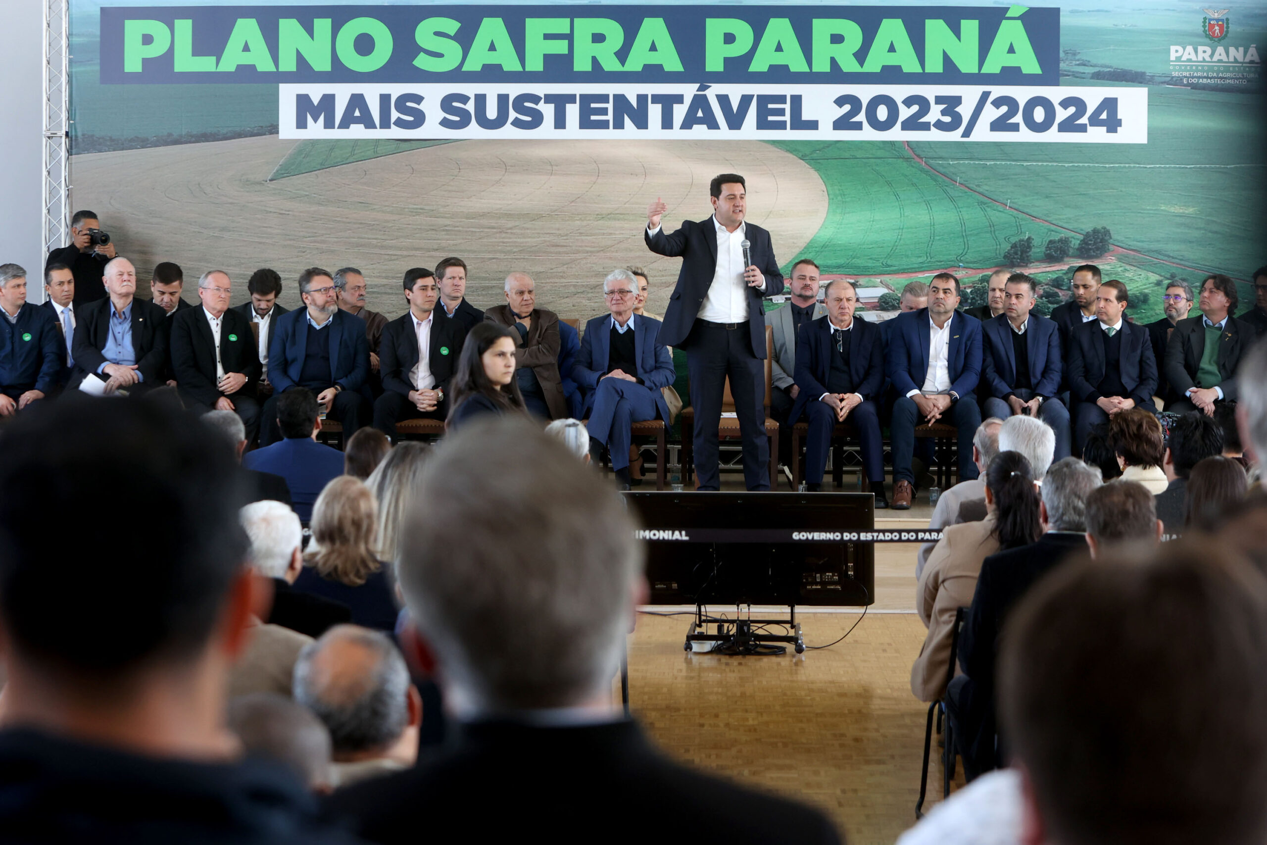 Governador Carlos Massa Ratinho Junior , lançamento Plano Safra 2023/2024
Foto Gilson Abreu/Aen