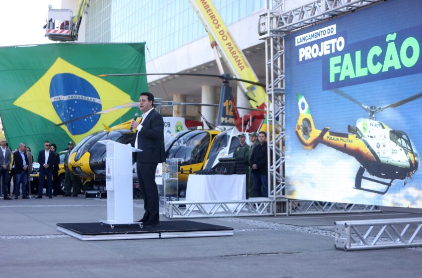  Projeto Falcão reforça policiamento do Paraná com helicópteros superequipados