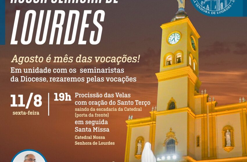  Missa devocional a Nossa Senhora de Lourdes acontece nesta sexta