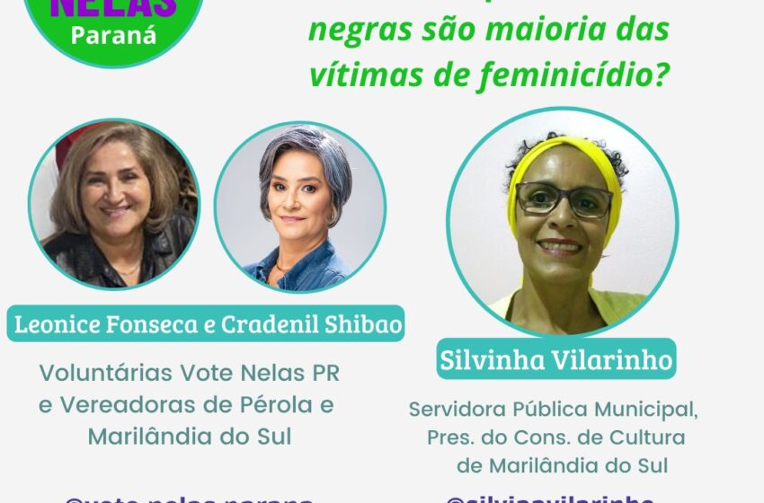  Vote Nelas Paraná realiza entrevista sobre feminicídio; saiba como acompanhar