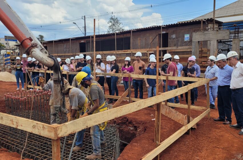  Centro Empresarial de Apucarana finaliza fundação do prédio