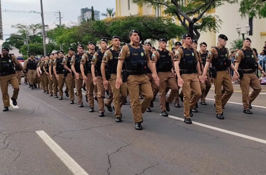  Polícia Militar de Apucarana participa de Desfile Cívico alusivo aos 201 anos da Independência do Brasil