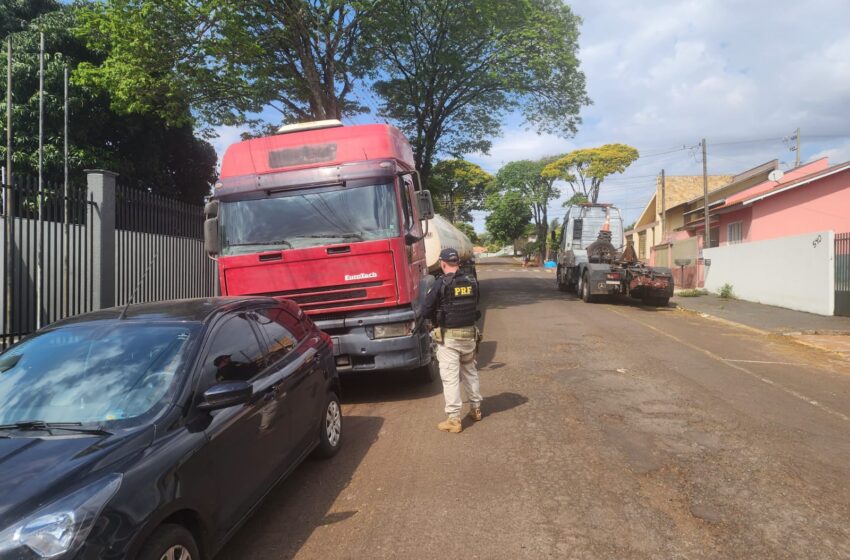  PRF recupera carreta menos de 6 horas após o roubo em Mauá da Serra