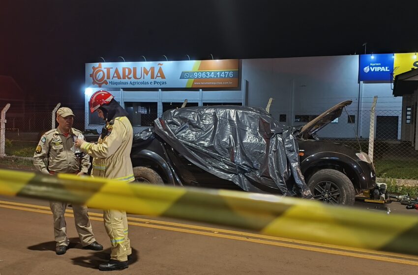  Colisão seguida de capotamento provoca uma morte em Apucarana; veja