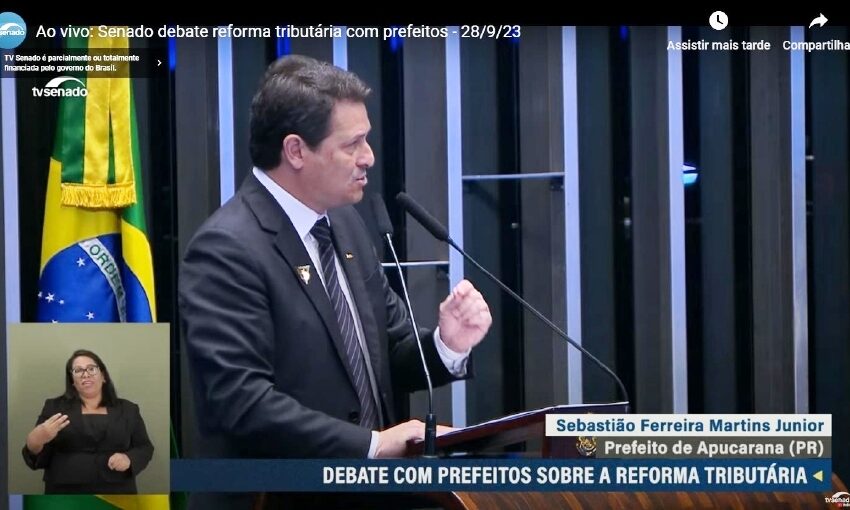 Junior da Femac representa FNP no Senado em discussão sobre a reforma tributária