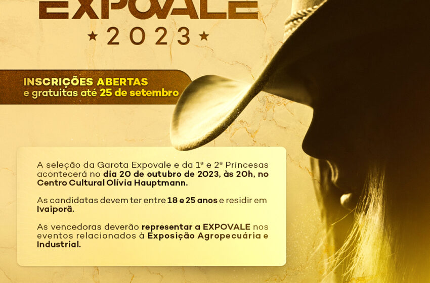  Ivaiporã retoma concurso Garota Expovale após 12 anos de pausa