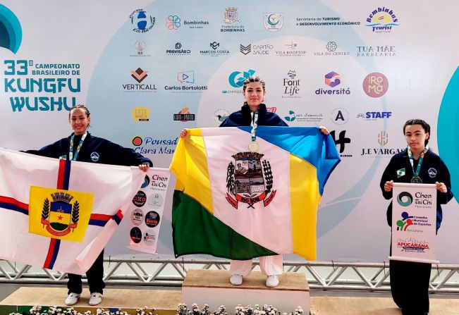  Atleta de Rio Bom conquista 2 medalhas de ouro em Campeonato Brasileiro de Kung Fu Wushu