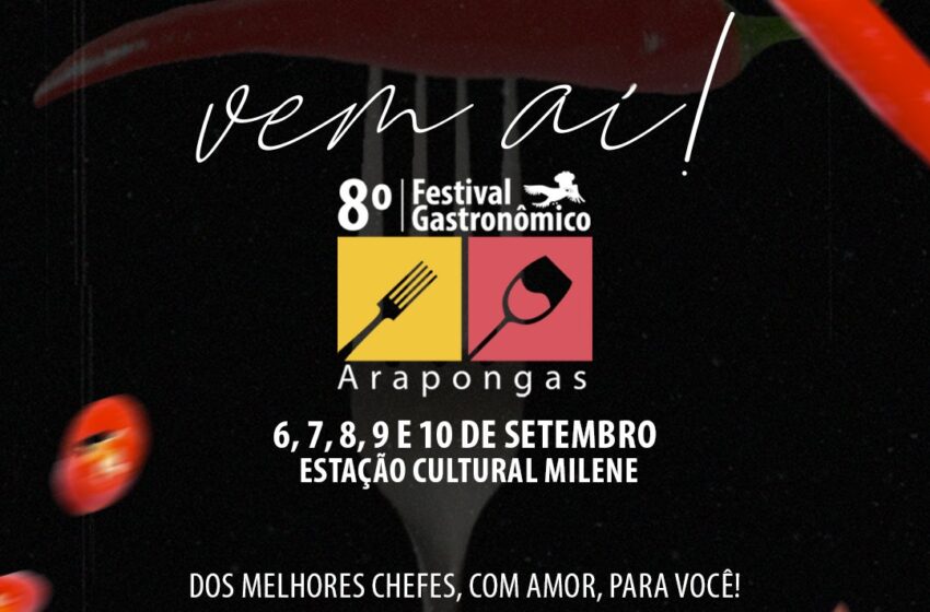  Começa nesta quarta (06) o 8º Festival Gastronômico de Arapongas