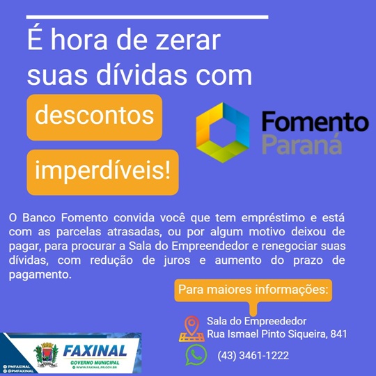  FAXINAL: Fomento Paraná