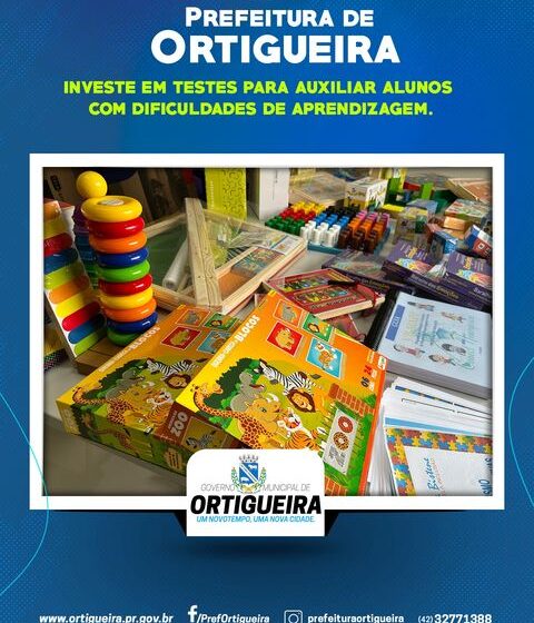  Prefeitura de Ortigueira adquiriu testes psicopedagógicos e psicológicos