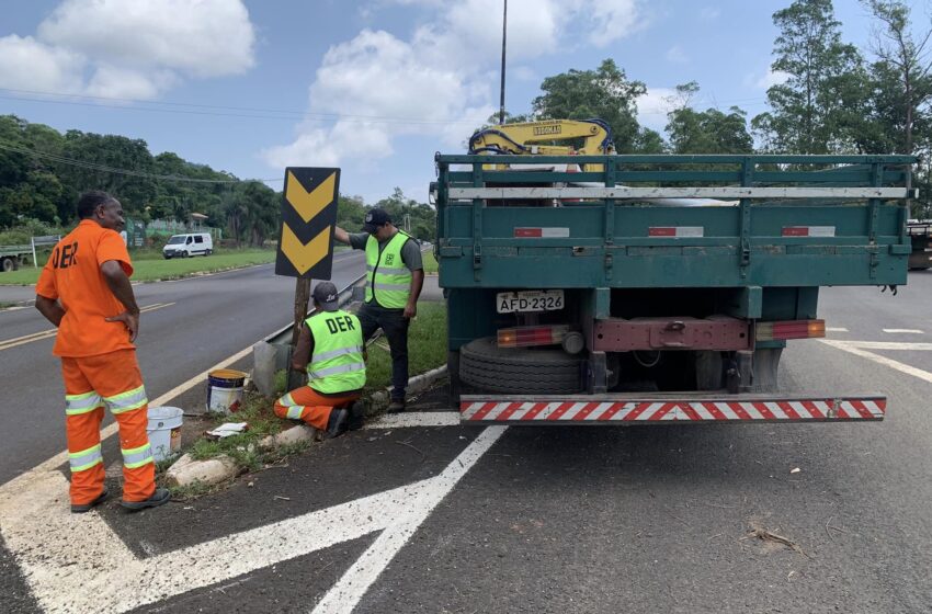  Radar no trevo de acesso a Cândido de Abreu