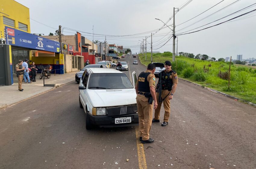  Batida entre carros é registrada em Apucarana nesta manhã
