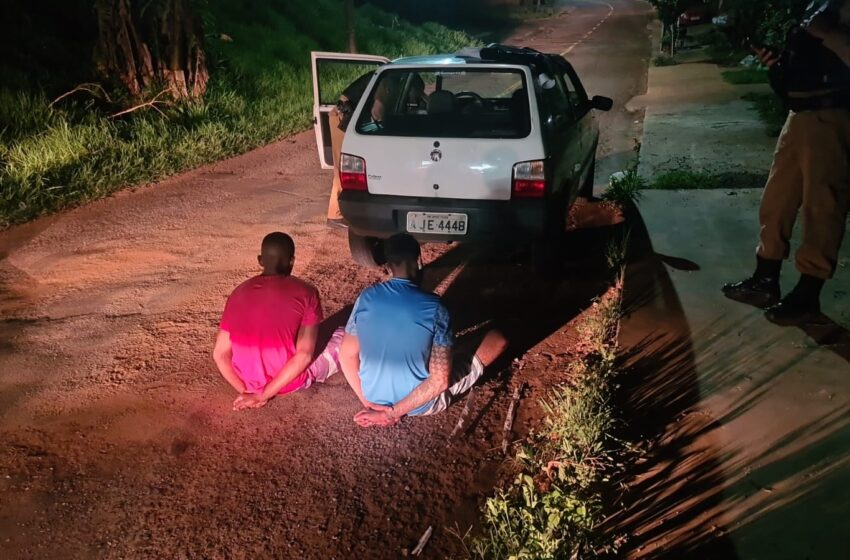  PM recupera veículo e prende ladrões após roubo em Apucarana